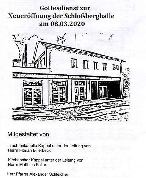 Neueröffnung der Schlossberghalle